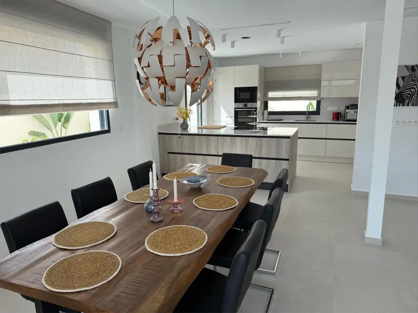 Dining room of Houses for sale in Elche / Elx  with Air Conditioner, Heating and Private garden