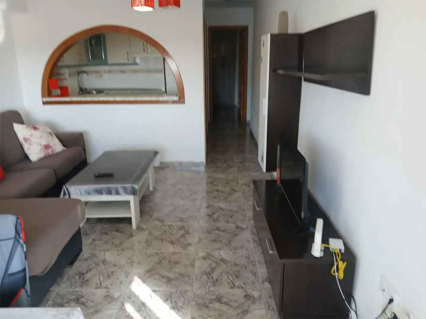 Living room of Flat for rent in Roquetas de Mar  with Air Conditioner, Heating and Furnished