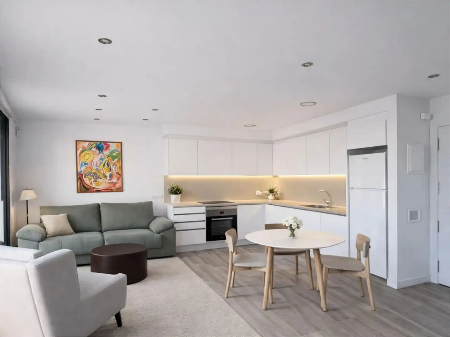 Wohnung zum Verkauf in Carrer del Pintor Enric Serra, 20, Nucli Antic Wohnzimmer von Wohnung zum Verkauf in L'Escala mit Klimaanlage, Heizung und Parkett