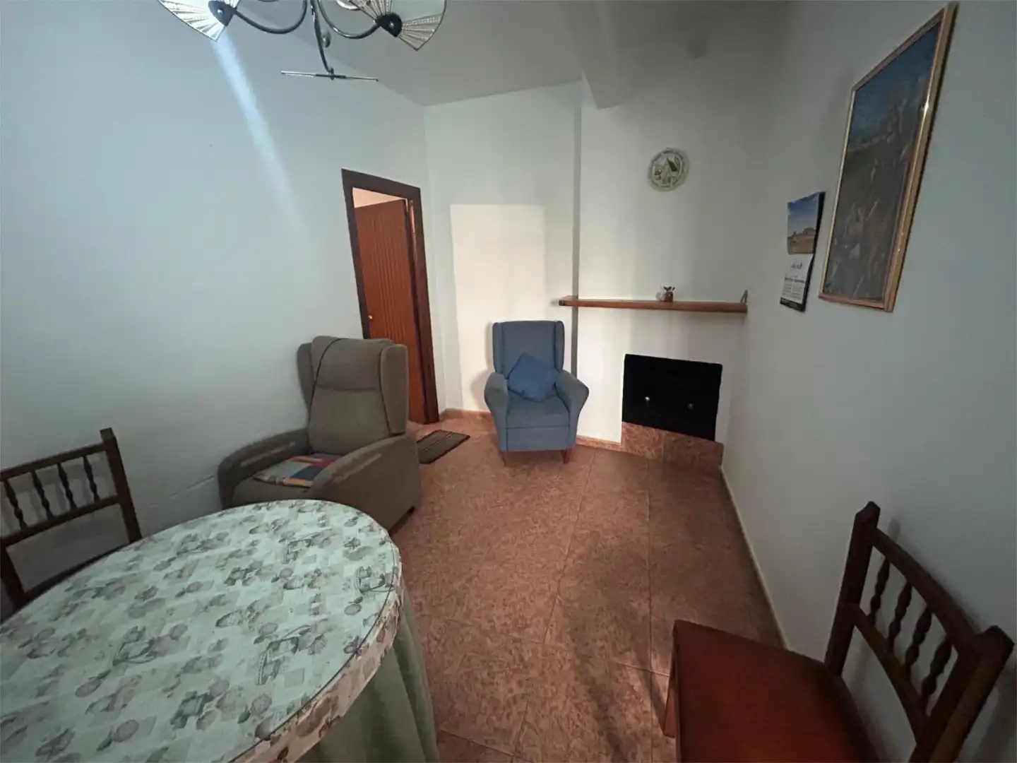 Living room of Flat for sale in Abrucena  with Terrace, Furnished and Balcony