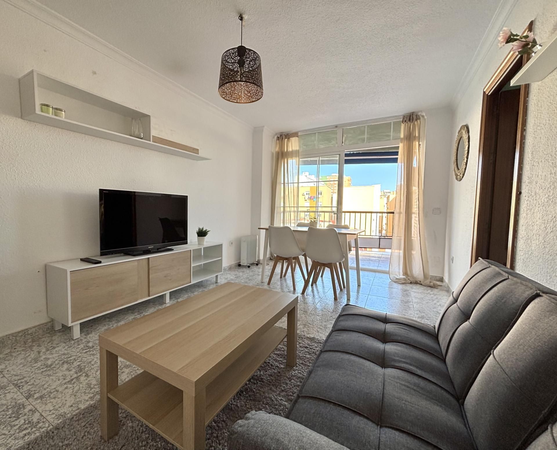 Living room of Flat to share in Málaga Capital  with Terrace, Furnished and Community parking