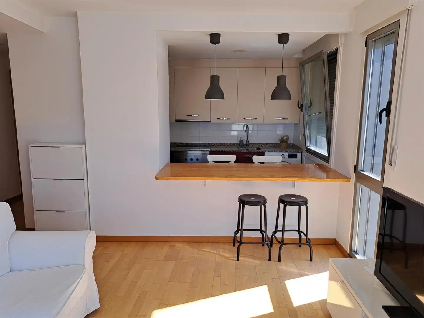 Wohnung zum Verkauf in Rúa Real de Sabarís, 48, Baiona Küche von Wohnung zum Verkauf in Baiona mit Heizung, Abstellraum und Balkon