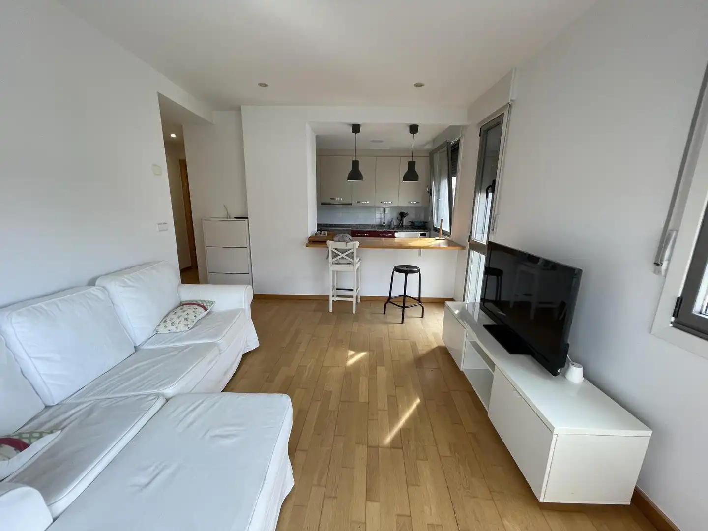 Wohnung zum Verkauf in Rúa Real de Sabarís, 48, Baiona Wohnzimmer von Wohnung zum Verkauf in Baiona mit Heizung, Abstellraum und Balkon