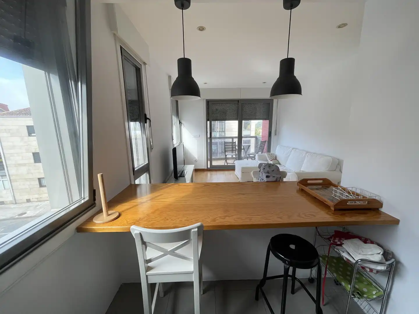 Wohnung zum Verkauf in Rúa Real de Sabarís, 48, Baiona Esszimmer von Wohnung zum Verkauf in Baiona mit Heizung, Abstellraum und Balkon