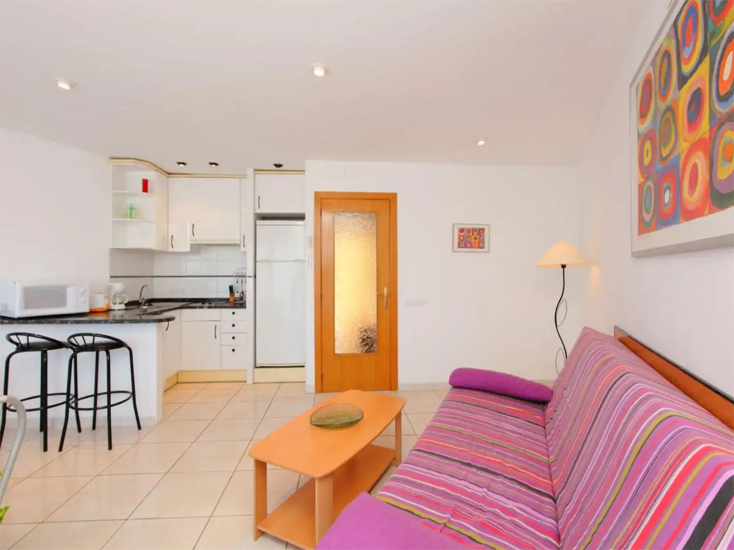 Ático en venta en Carrer Roses, 13, Cau del Llop - Super Fener - Fener Sala de estar de Ático en venta en Llançà con Aire acondicionado, Terraza y Piscina