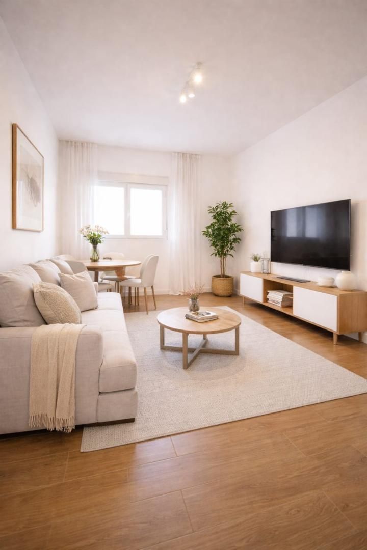 Sala d'estar de Pis en venda en  Madrid Capital amb Aire condicionat