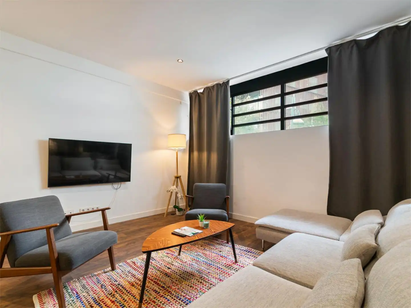 Flat for rent in Carrer de Sancho de Ávila, 43, El Parc i la Llacuna del Poblenou Living room of Flat for rent in Barcelona Capital with Air Conditioner, Terrace and Swimming Pool