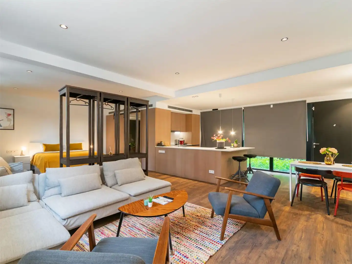 Flat for rent in Carrer de Sancho de Ávila, 43, El Parc i la Llacuna del Poblenou Living room of Flat for rent in Barcelona Capital with Air Conditioner, Terrace and Swimming Pool