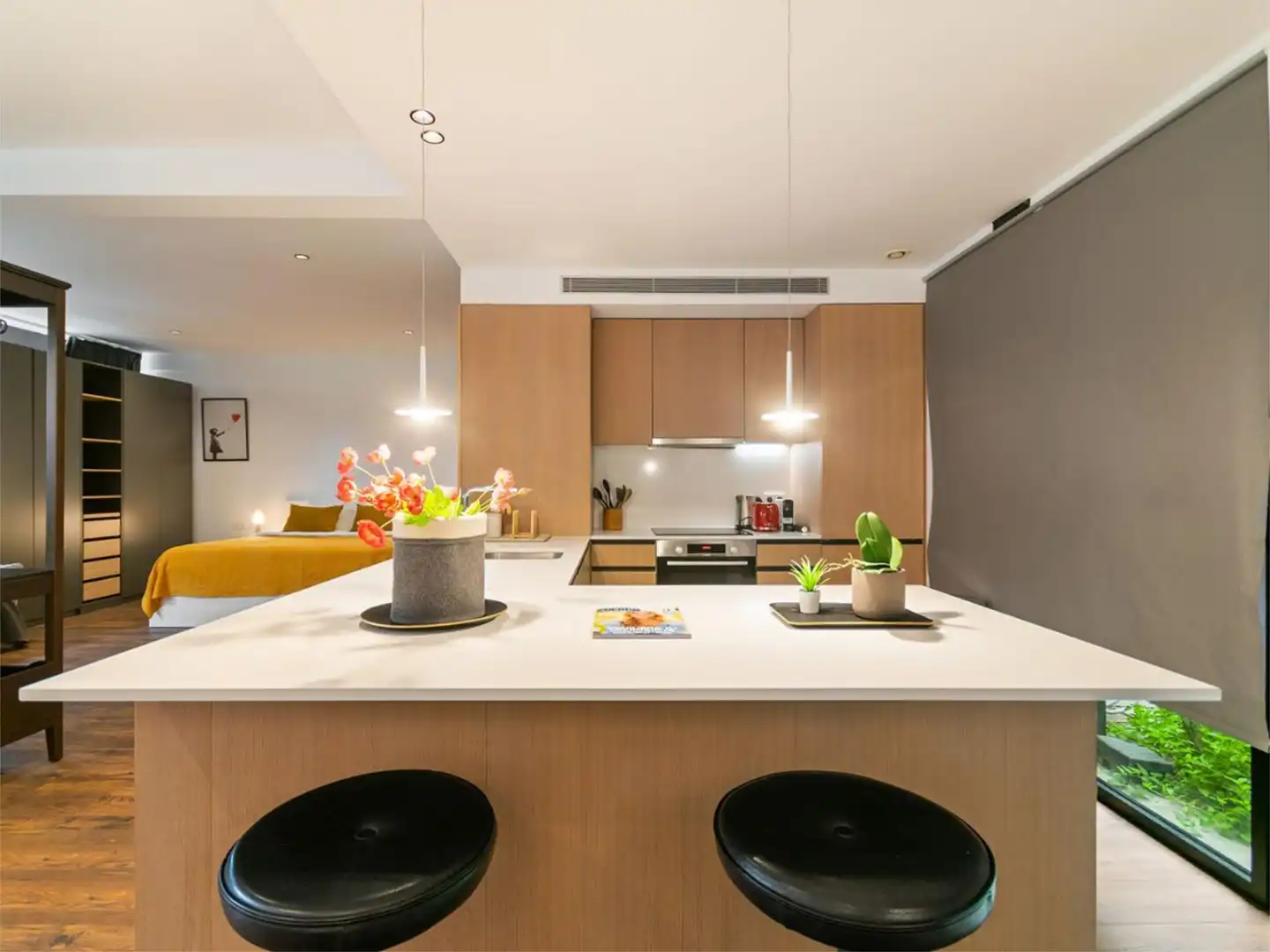 Flat for rent in Carrer de Sancho de Ávila, 43, El Parc i la Llacuna del Poblenou Kitchen of Flat for rent in Barcelona Capital with Air Conditioner, Terrace and Swimming Pool