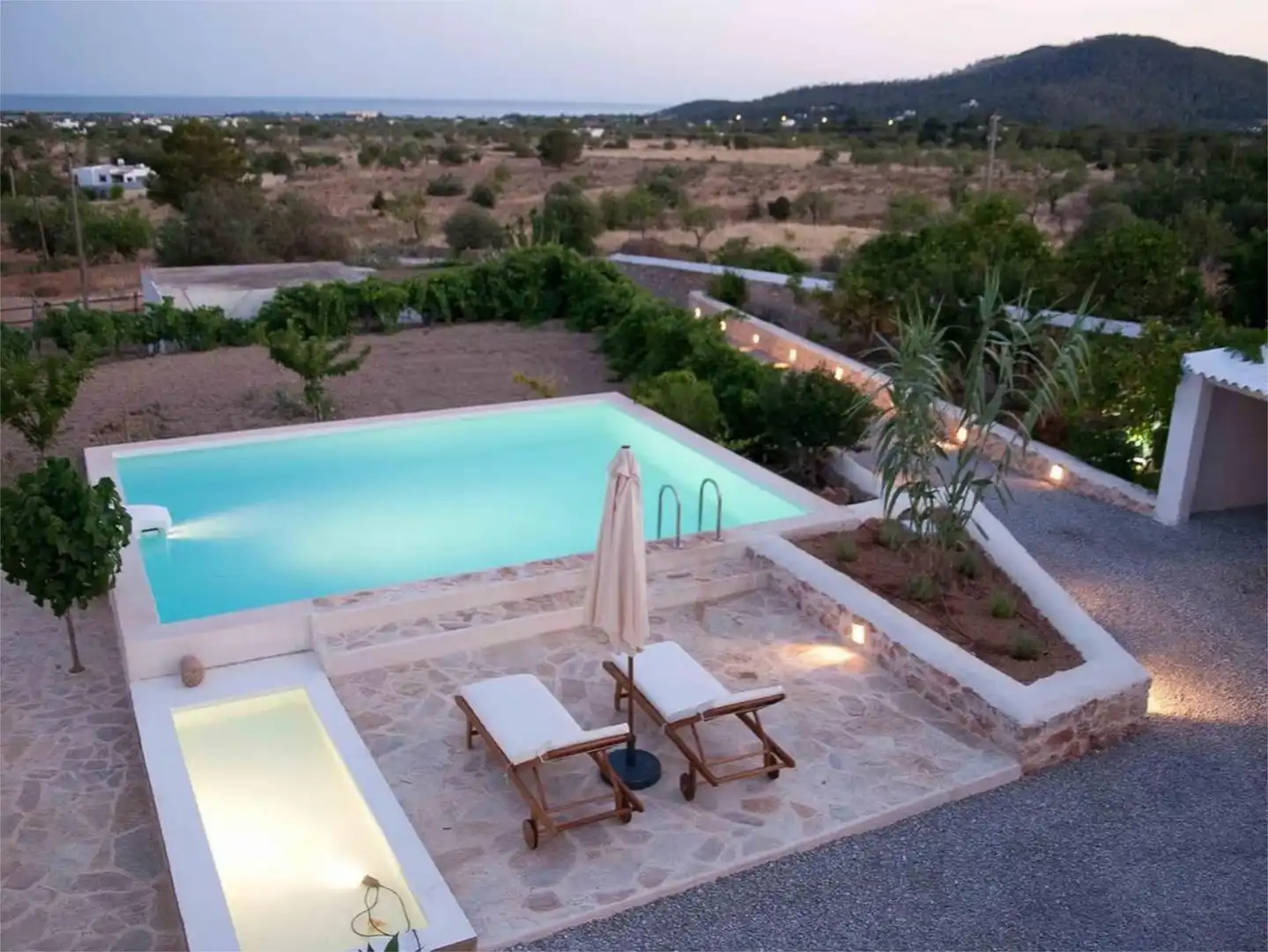 Piscina de Casa o chalet de alquiler en Sant Josep de sa Talaia con Aire acondicionado, Calefacción y Jardín privado