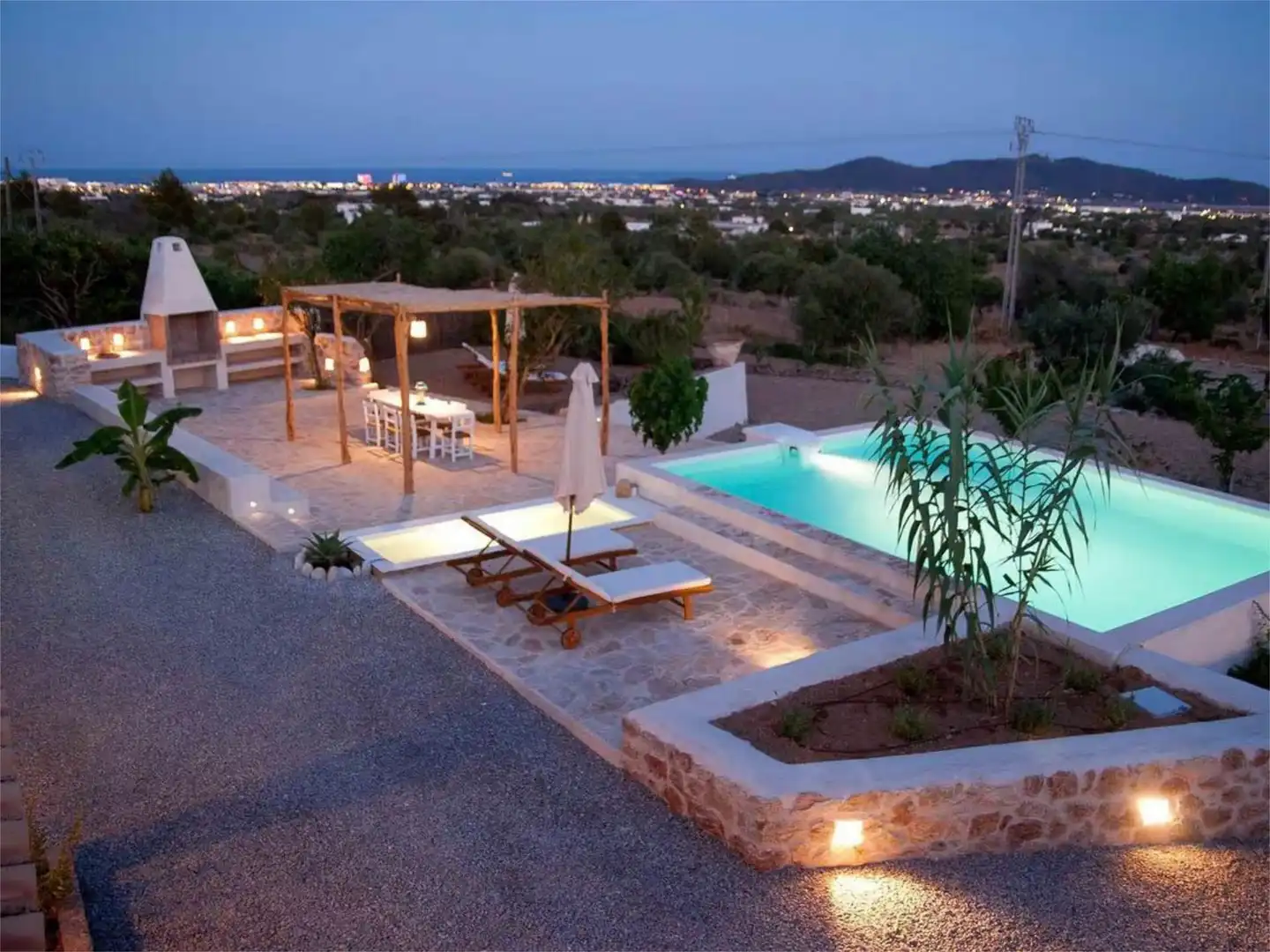 Terraza de Casa o chalet de alquiler en Sant Josep de sa Talaia con Aire acondicionado, Calefacción y Jardín privado