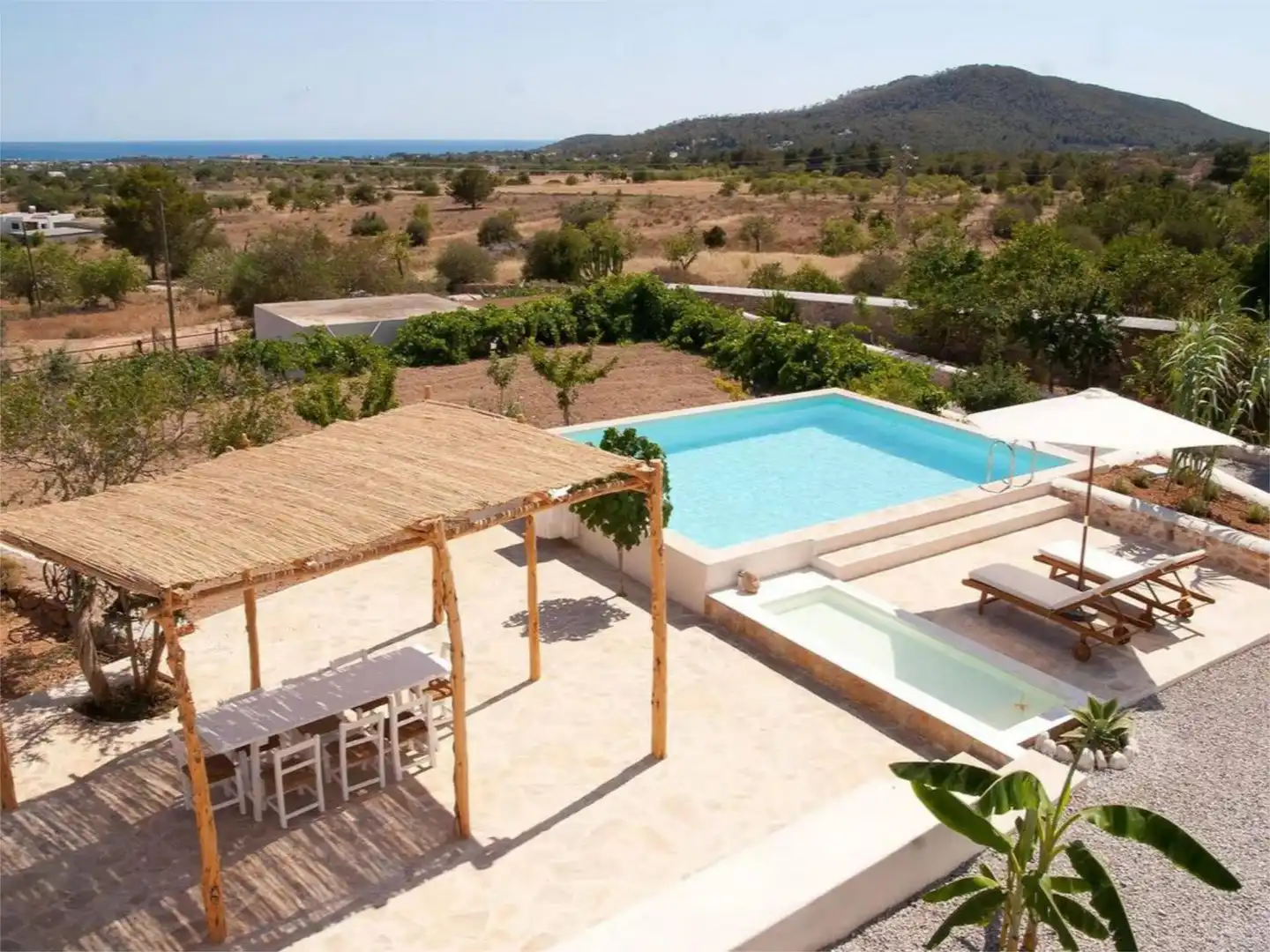 Piscina de Casa o chalet de alquiler en Sant Josep de sa Talaia con Aire acondicionado, Calefacción y Jardín privado