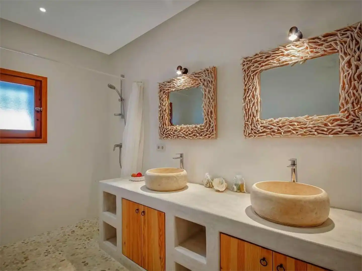 Baño de Casa o chalet de alquiler en Sant Josep de sa Talaia con Aire acondicionado, Calefacción y Jardín privado