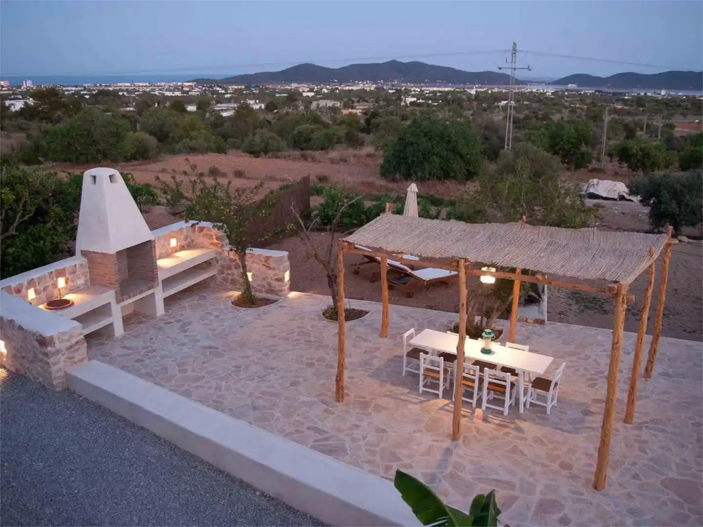 Terraza de Casa o chalet de alquiler en Sant Josep de sa Talaia con Aire acondicionado, Calefacción y Jardín privado