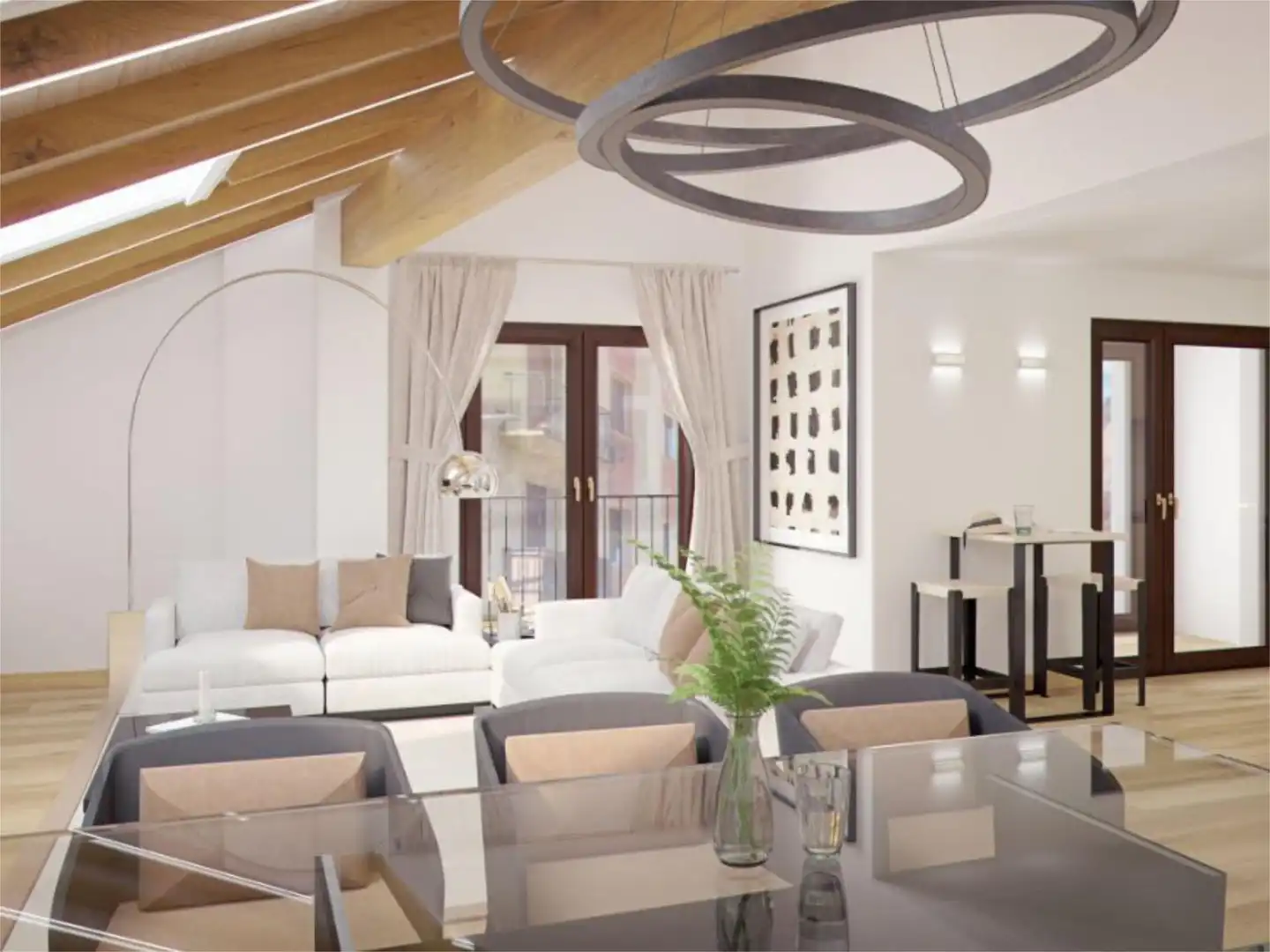 Piso en venta en Calle Mayor, 52, Villava / Atarrabia Sala de estar de Piso en venta en Villava / Atarrabia con Terraza y Balcón