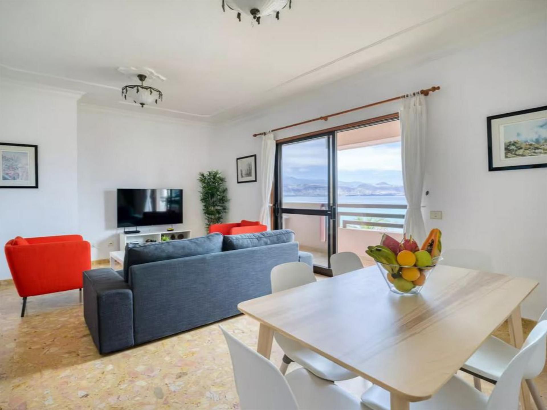 Living room of Flat to rent in Las Palmas de Gran Canaria  with Air Conditioner and Balcony