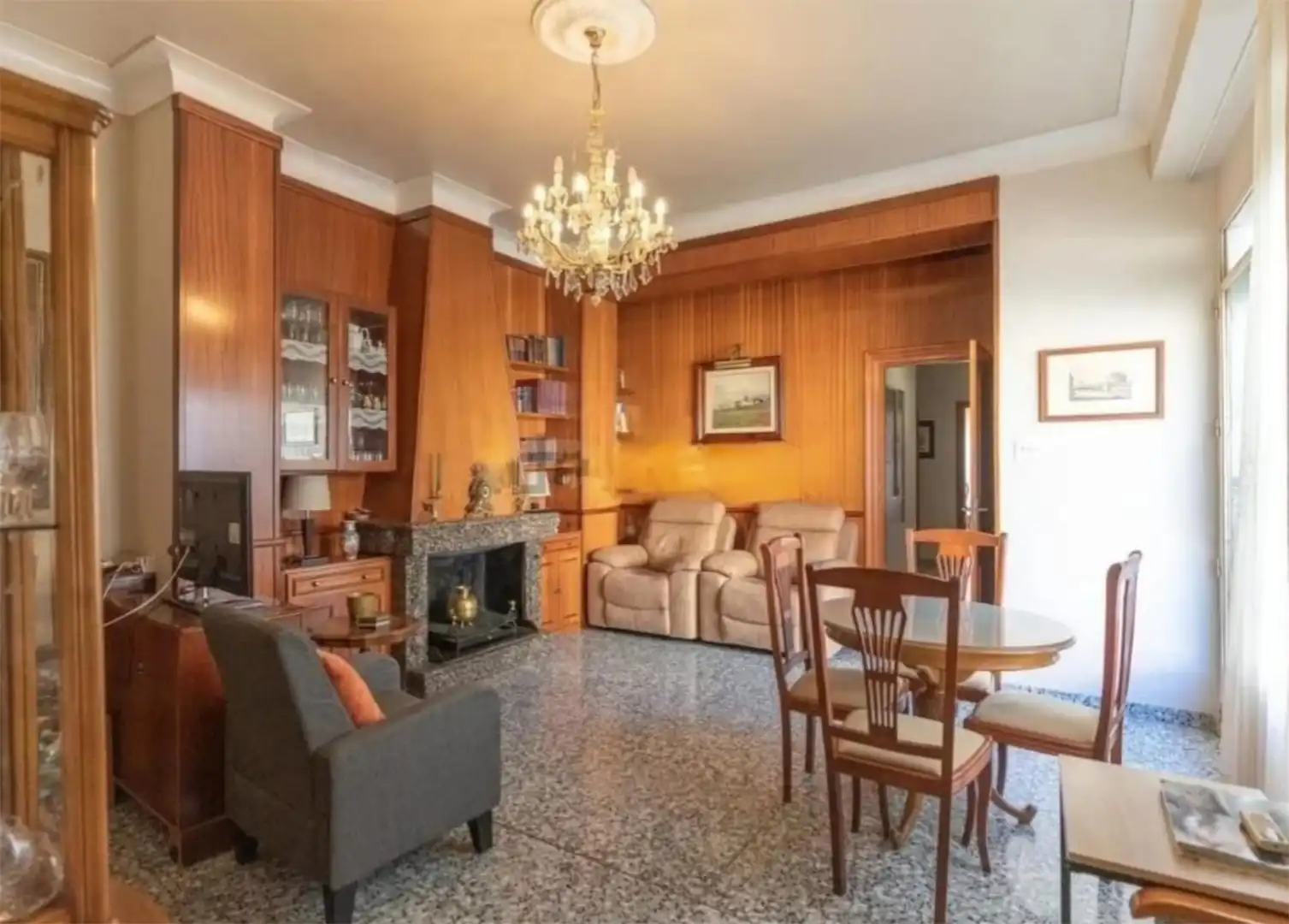 Casa adosada en venta en Calle Doctor Ayala, 22, Alguazas Sala de estar de Casa adosada en venta en Alguazas con Amueblado