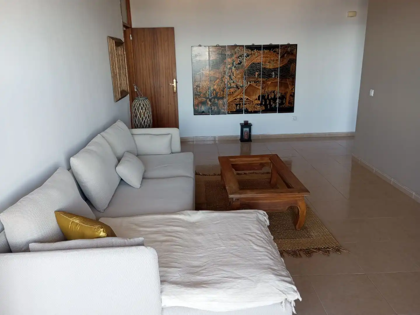 Sala d'estar de Pis de lloguer en Santa Cruz de Tenerife amb Terrassa i Balcó
