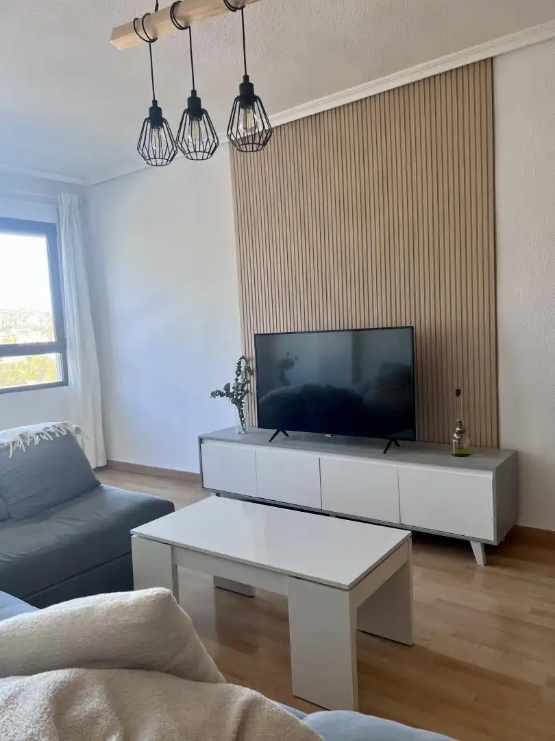 Wohnzimmer von Wohnung zum Verkauf in Calpe / Calp mit Klimaanlage