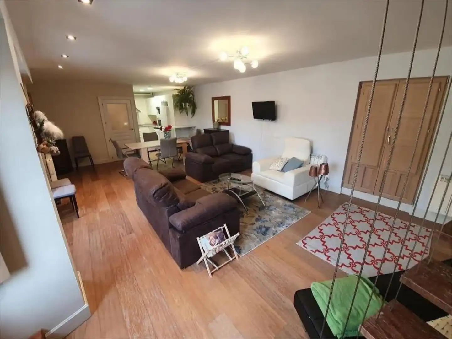 Sala de estar de Apartamento de alquiler en Aldeaseca de la Frontera con Aire acondicionado, Calefacción y Amueblado