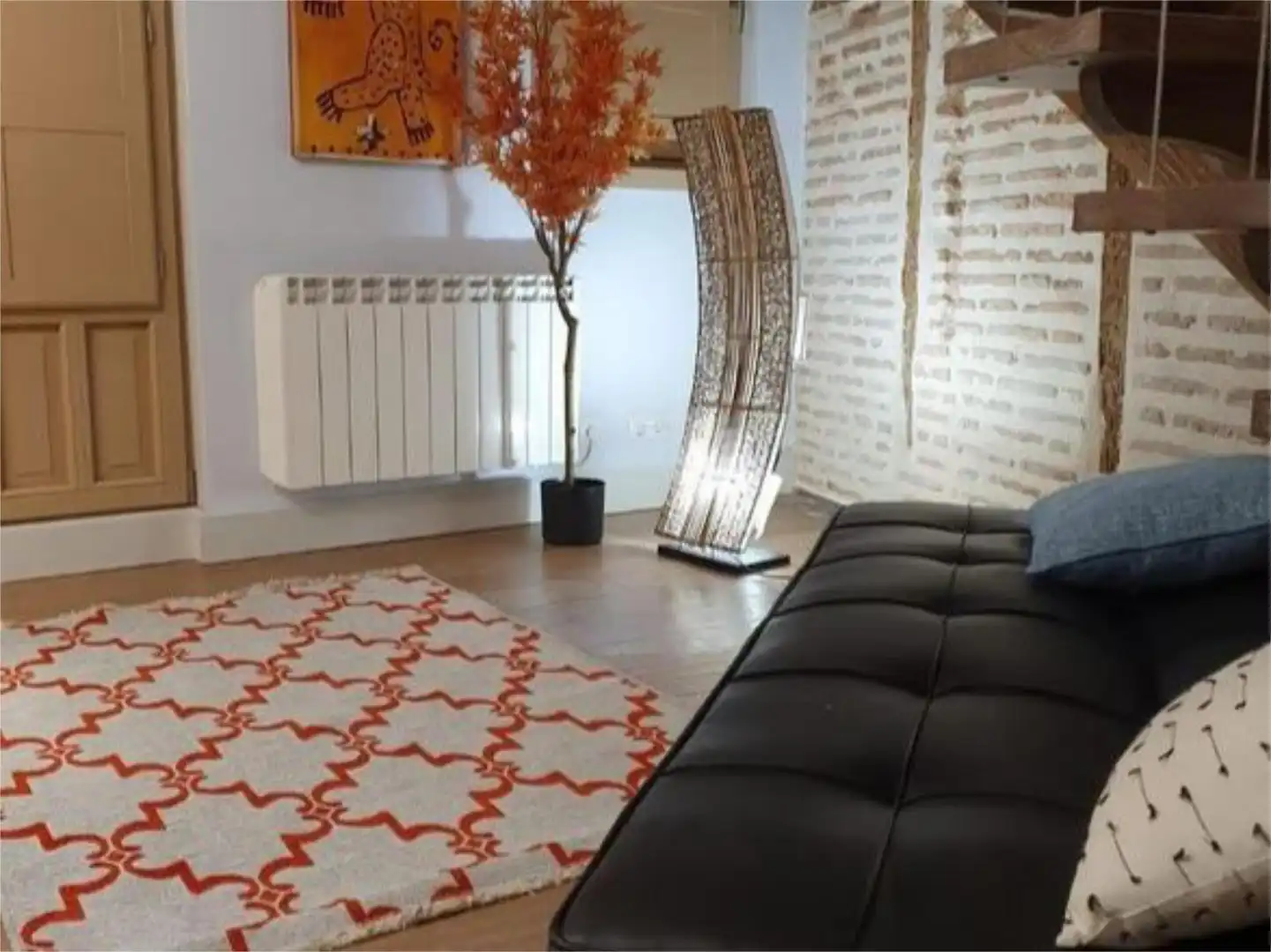 Sala de estar de Apartamento de alquiler en Aldeaseca de la Frontera con Aire acondicionado, Calefacción y Amueblado