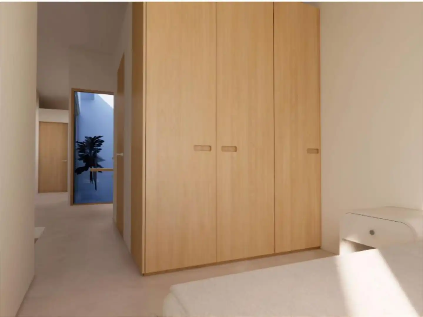 Einfamilien-Reihenhaus zum Verkauf in Carrer de L'enginyer Ballester, 13, Hospital - Plaza del Real Schlafzimmer von Einfamilien-Reihenhaus zum Verkauf in Castellón de la Plana / Castelló de la Plana mit Klimaanlage und Balkon
