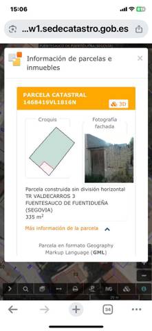 Terreno en Venta en Calle Valdecarros, 18 en Fuentesaúco de Fuentidueña