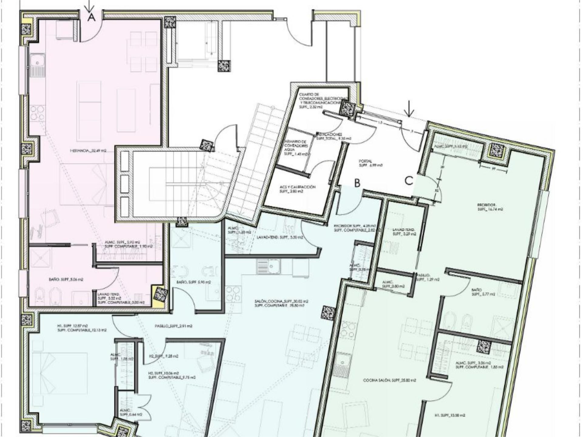 Flat for sale in Vigo   with Air Conditioner and Heating