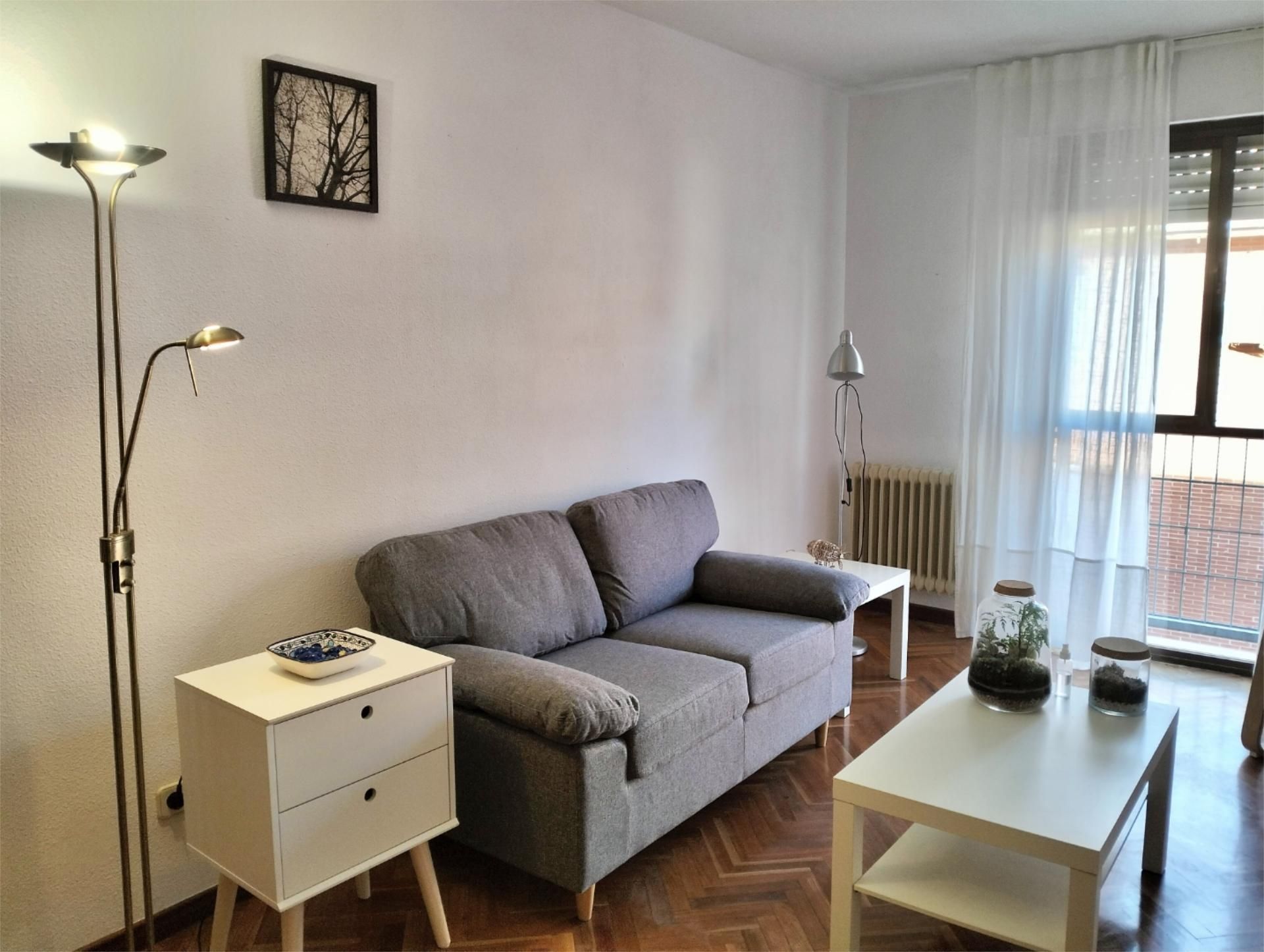 Sala d'estar de Pis de lloguer en Soria Capital  amb Calefacció, Parquet i Terrassa