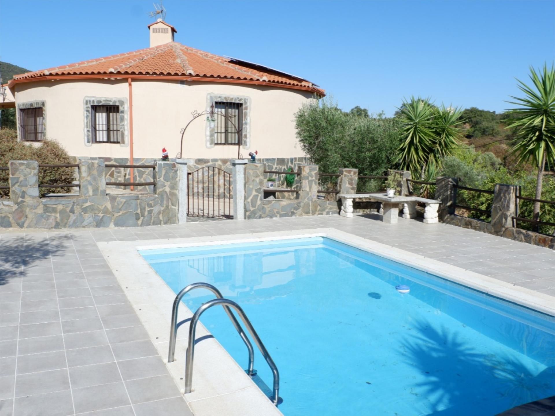 Swimming pool of House or chalet for sale in Alcuéscar  with Air Conditioner, Terrace and Swimming Pool