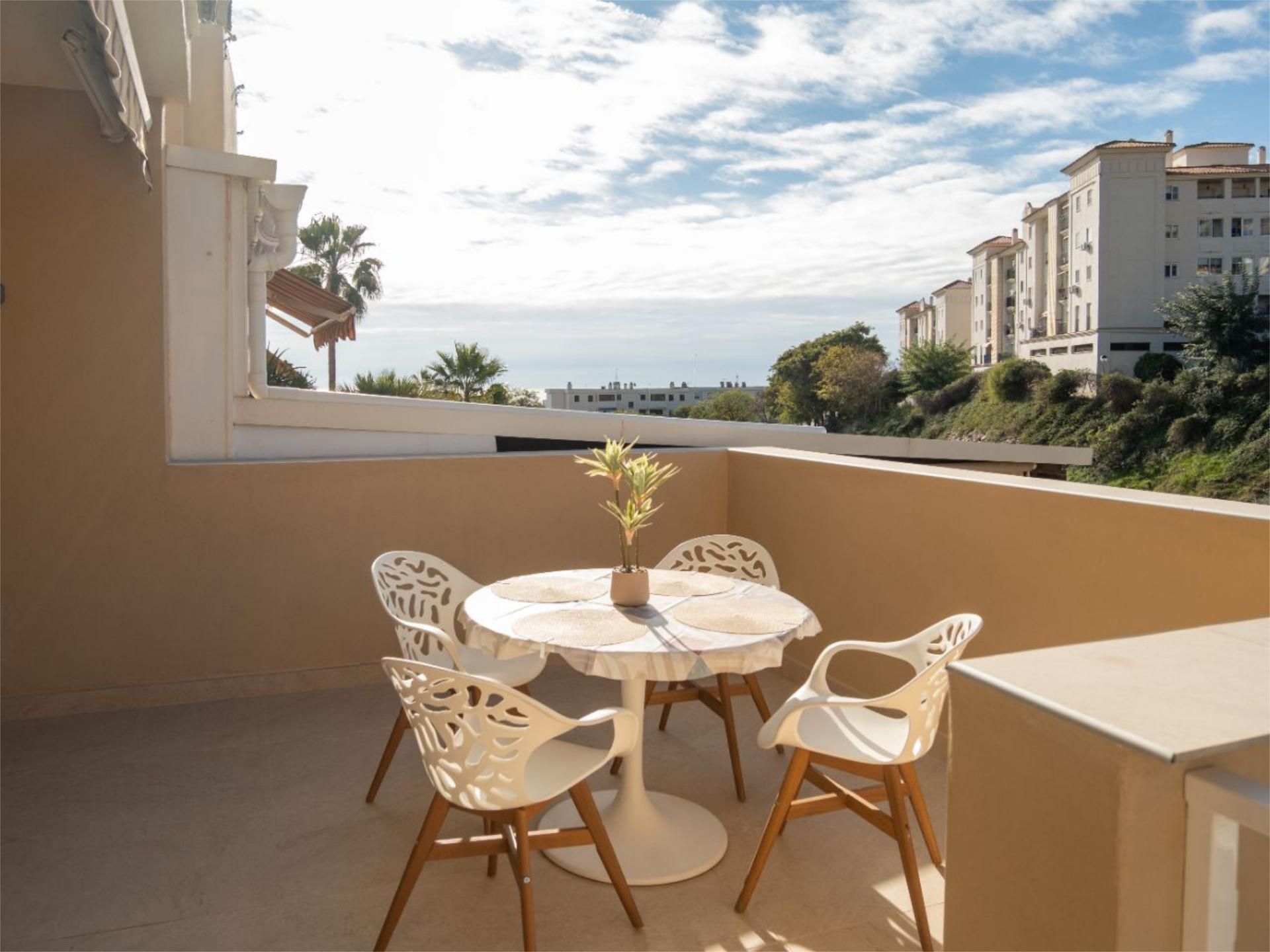 Terrace of Flat for sale in Benalmádena  with Air Conditioner, Private garden and Terrace