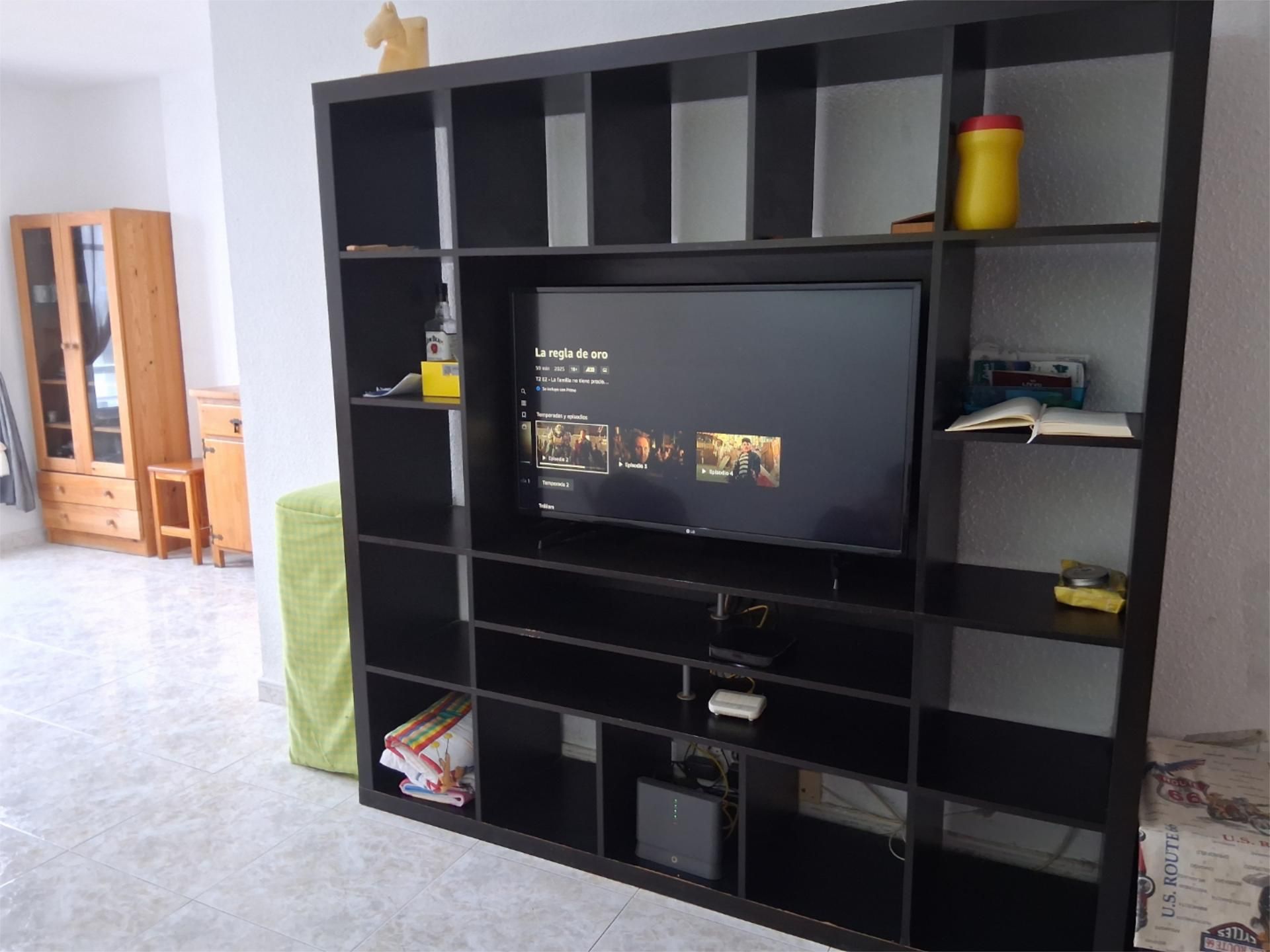 Living room of Flat for sale in La Oliva  with Terrace, Furnished and Oven