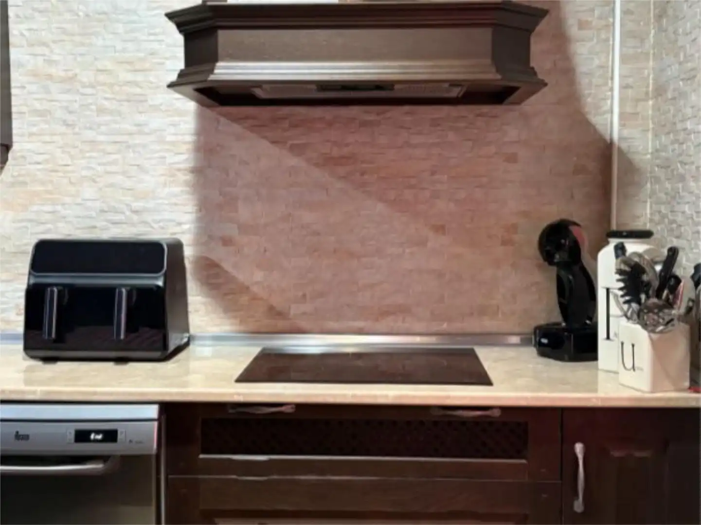 Cocina de Casa adosada en venta en Villarrubia de los Ojos con Aire acondicionado y Terraza