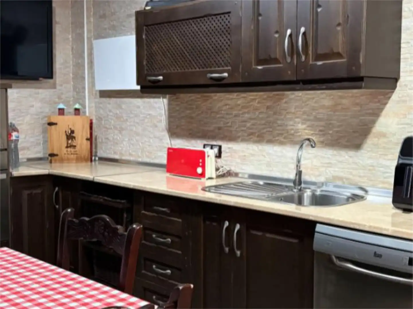 Cocina de Casa adosada en venta en Villarrubia de los Ojos con Aire acondicionado y Terraza