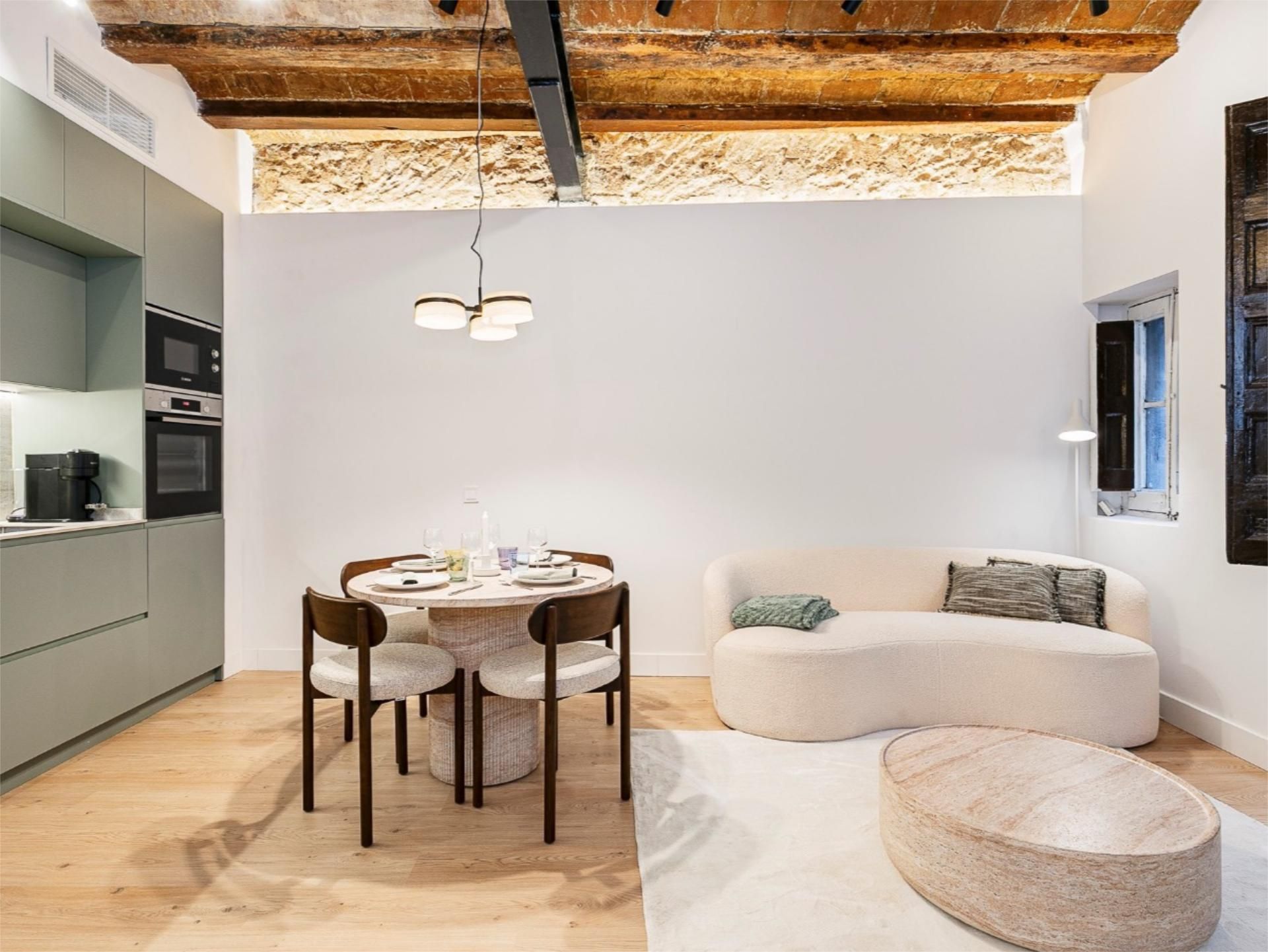 Dining room of Flat for sale in  Barcelona Capital  with Air Conditioner and Terrace