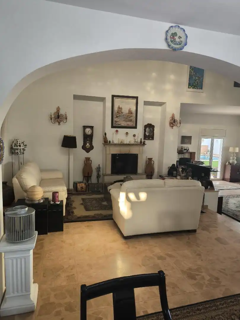 Houses for sale in Carrer del Fluvià, 13, El Casalot Living room of Houses for sale in Mont-roig del Camp with Air Conditioner, Terrace and Swimming Pool