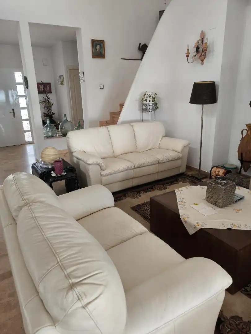 Houses for sale in Carrer del Fluvià, 13, El Casalot Living room of Houses for sale in Mont-roig del Camp with Air Conditioner, Terrace and Swimming Pool