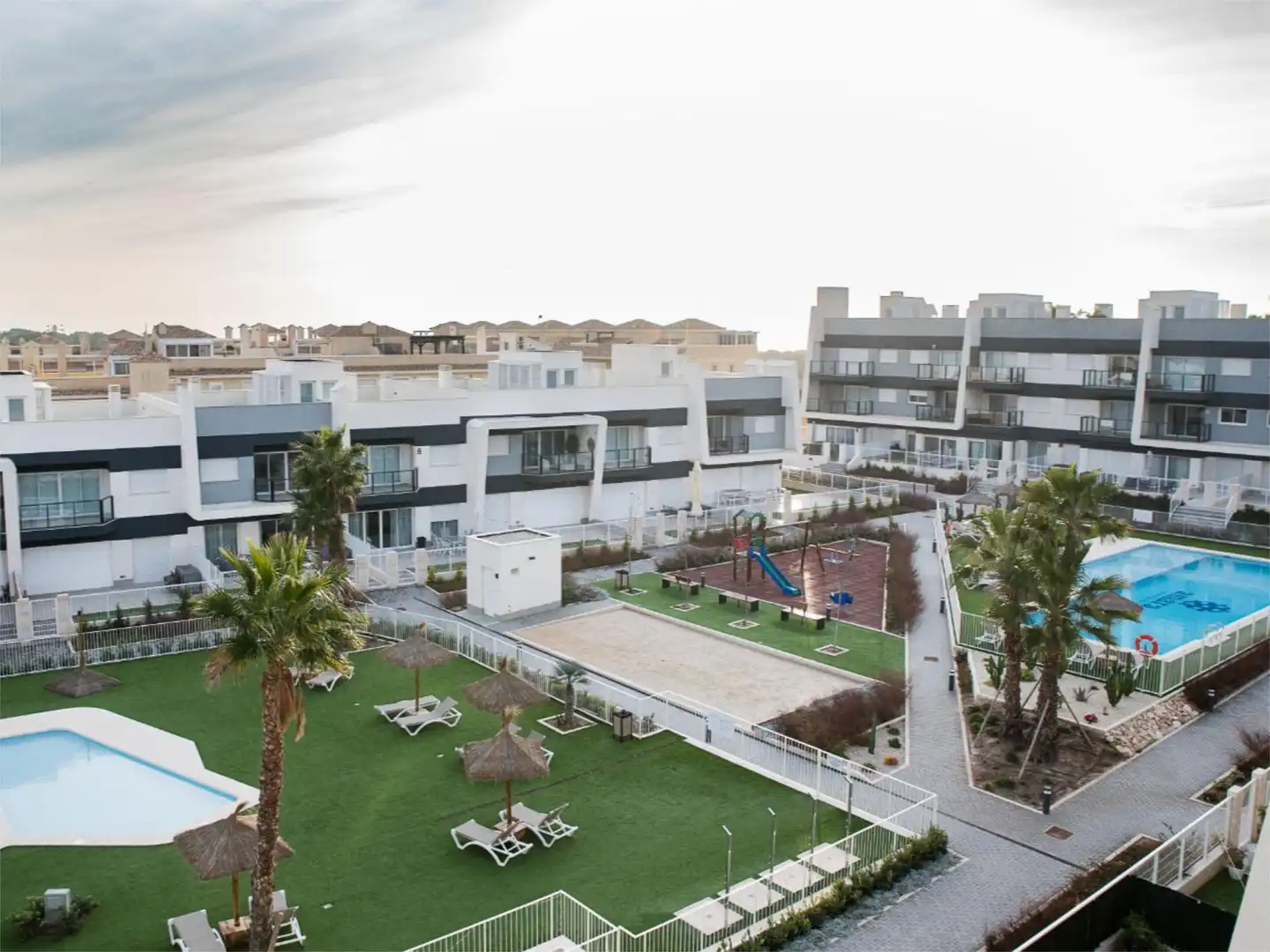 Flat for sale in Avinguda D'Escandinàvia, 118, Panorama - Sierramar Exterior view of Flat for sale in Santa Pola with Air Conditioner, Parquet flooring and Terrace
