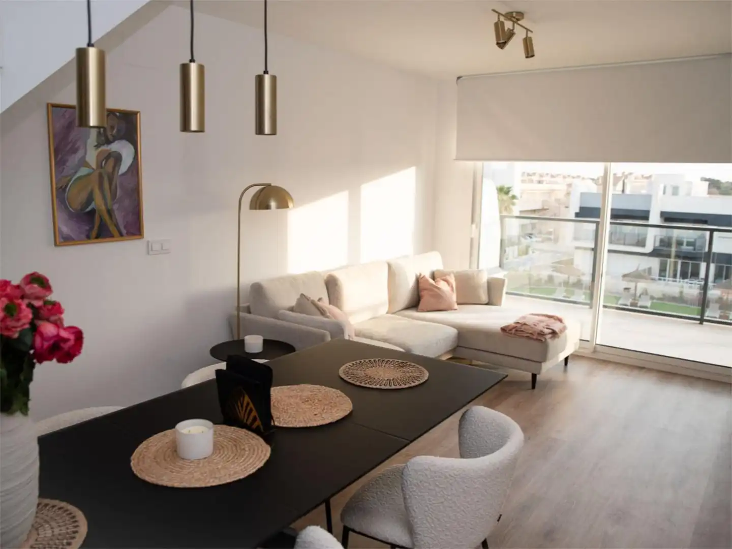 Flat for sale in Avinguda D'Escandinàvia, 118, Panorama - Sierramar Living room of Flat for sale in Santa Pola with Air Conditioner, Parquet flooring and Terrace