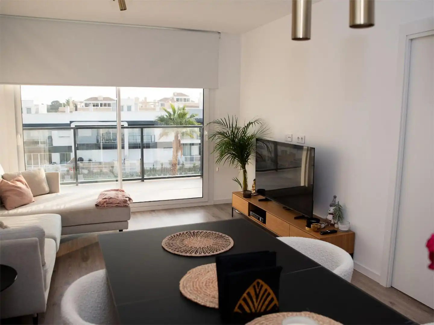 Flat for sale in Avinguda D'Escandinàvia, 118, Panorama - Sierramar Living room of Flat for sale in Santa Pola with Air Conditioner, Parquet flooring and Terrace