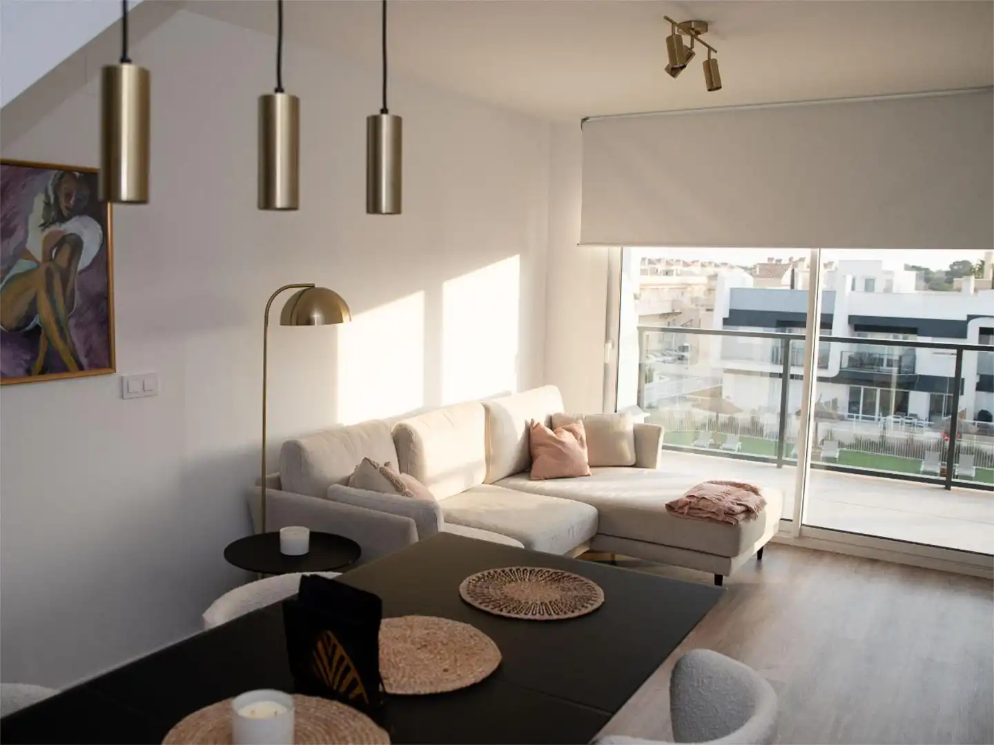 Flat for sale in Avinguda D'Escandinàvia, 118, Panorama - Sierramar Living room of Flat for sale in Santa Pola with Air Conditioner, Parquet flooring and Terrace
