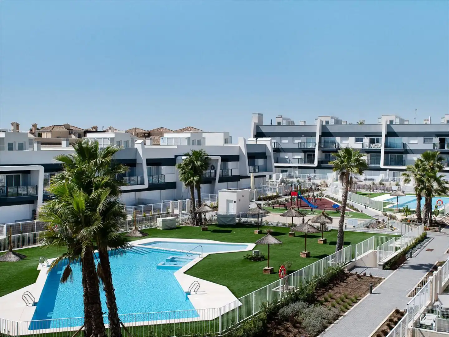 Flat for sale in Avinguda D'Escandinàvia, 118, Panorama - Sierramar Exterior view of Flat for sale in Santa Pola with Air Conditioner, Parquet flooring and Terrace