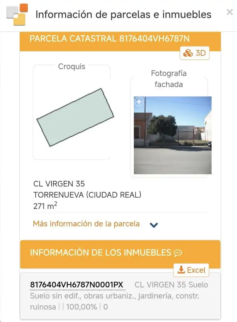 Terreno en venta en Calle de la Virgen, 35, Torrenueva Terreno en venta en Torrenueva