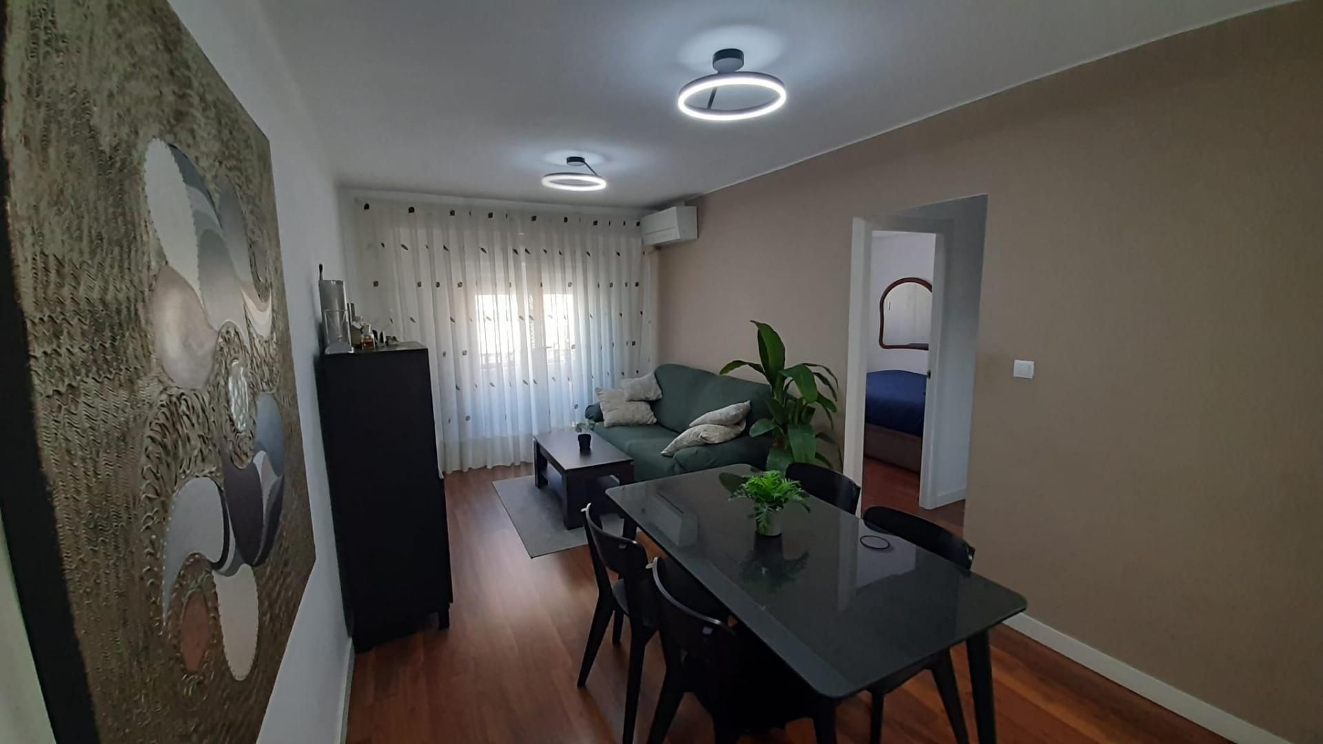 Living room of Flat to rent in  Valencia Capital  with Air Conditioner, Parquet flooring and Furnished