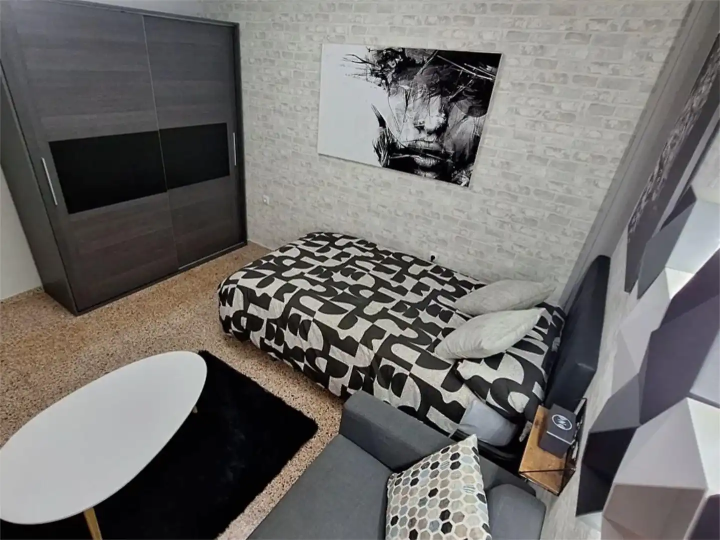 Bedroom of Flat for share in Alicante / Alacant  with Furnished and Balcony