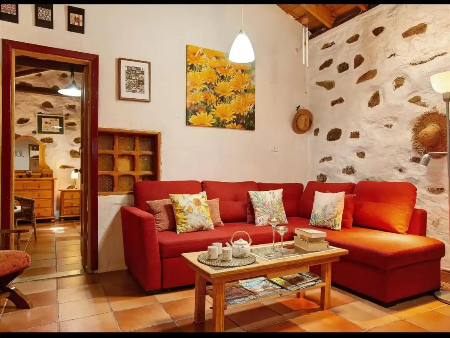 Finca rústica en venda a Calle Espíritu Santo, 15, Agüimes - Temisas Sala d'estar de Finca rústica en venda en Agüimes amb Jardí privat, Terrassa i Traster