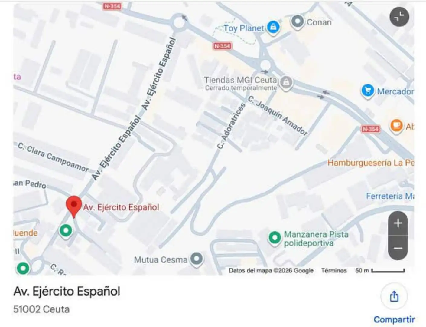 Vista exterior de Piso en venta en  Ceuta Capital con Terraza y Amueblado