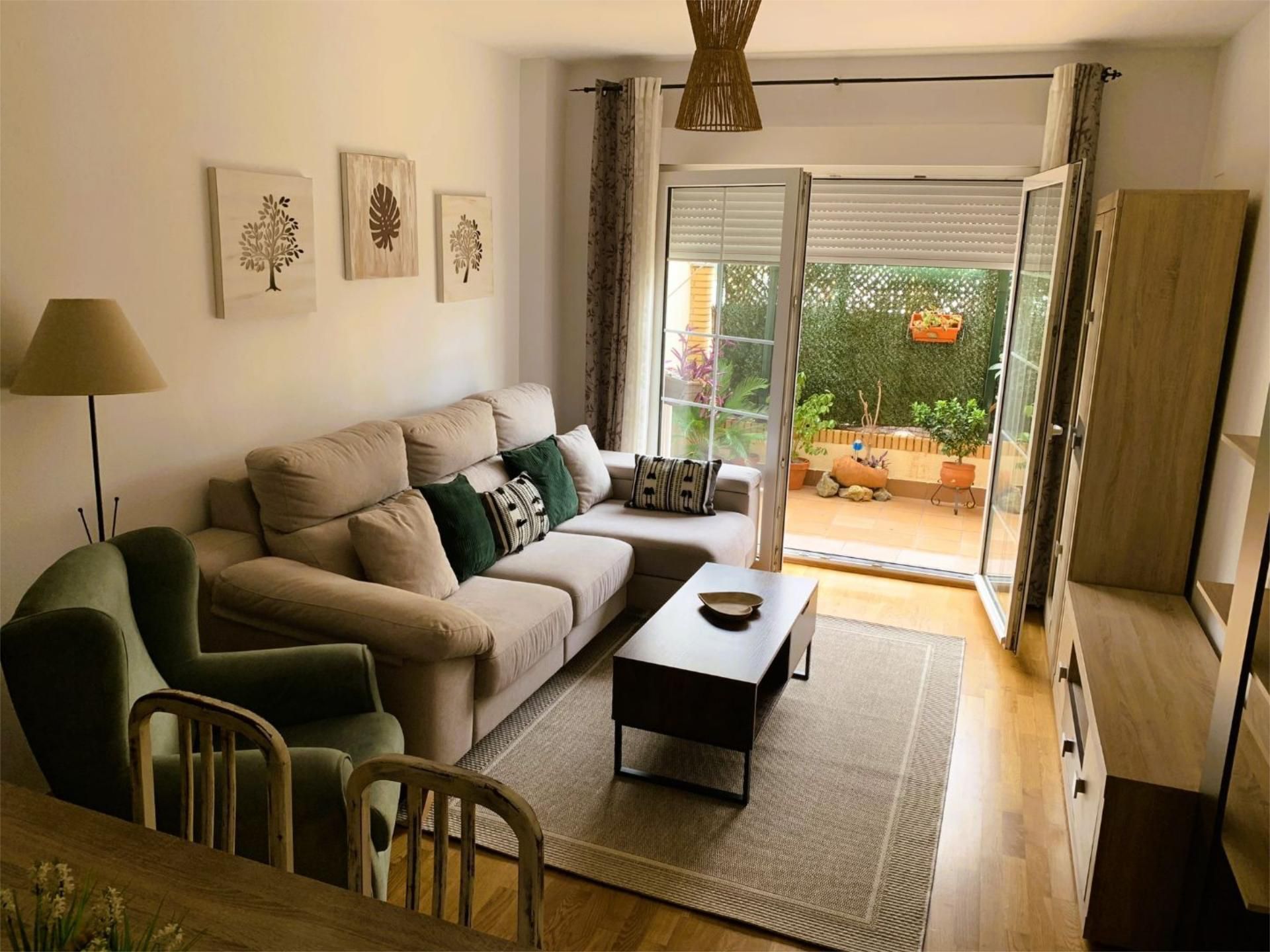 Living room of Flat to rent in Mérida  with Air Conditioner, Heating and Private garden