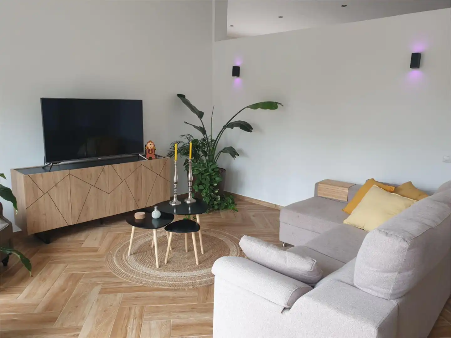 Living room of Flat for sale in Arico  with Private garden, Parquet flooring and Terrace