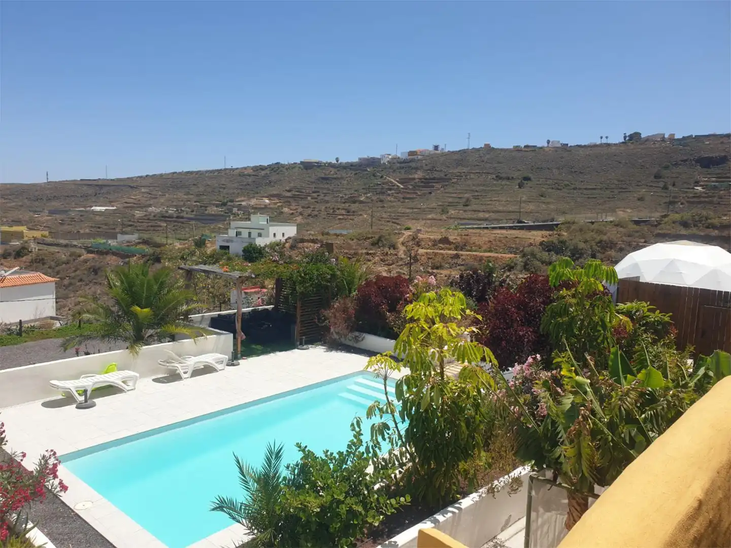 Swimming pool of Flat for sale in Arico  with Private garden, Parquet flooring and Terrace